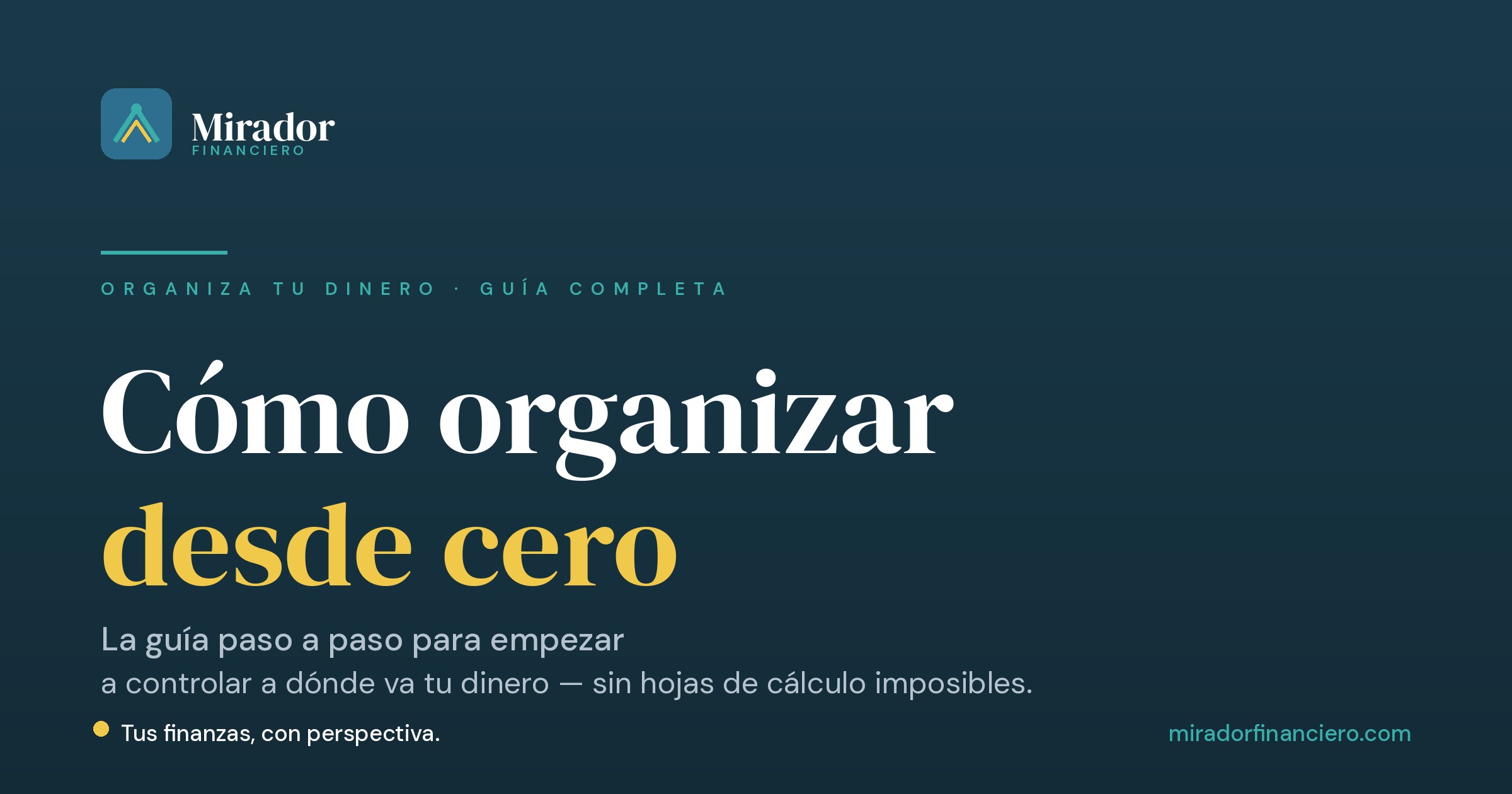 organizar finanzas personales
