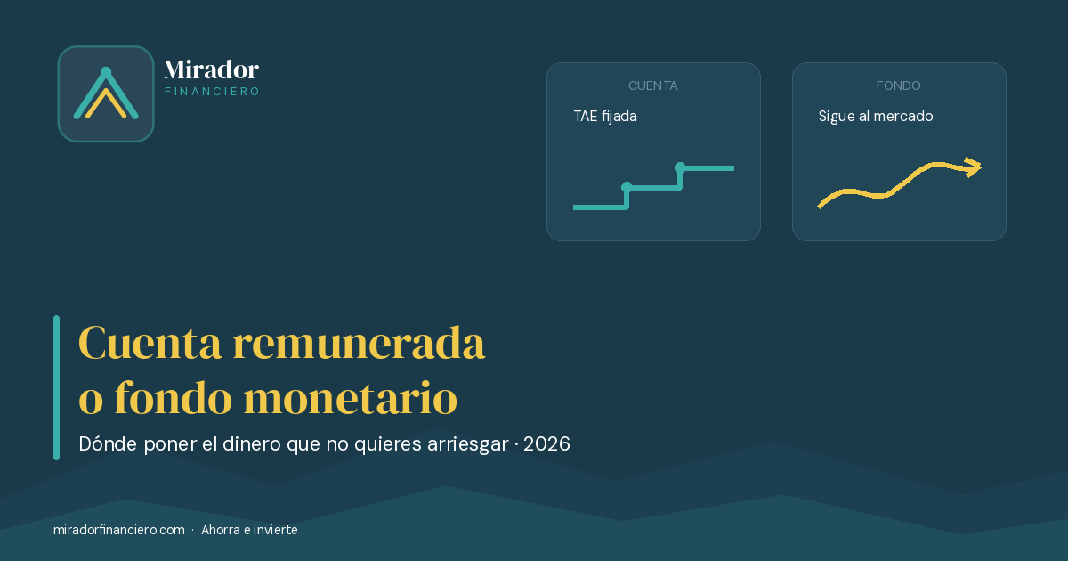 Cuenta remunerada vs fondo monetario