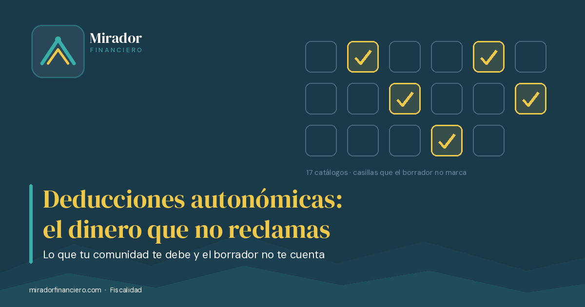 Deducciones autonómicas